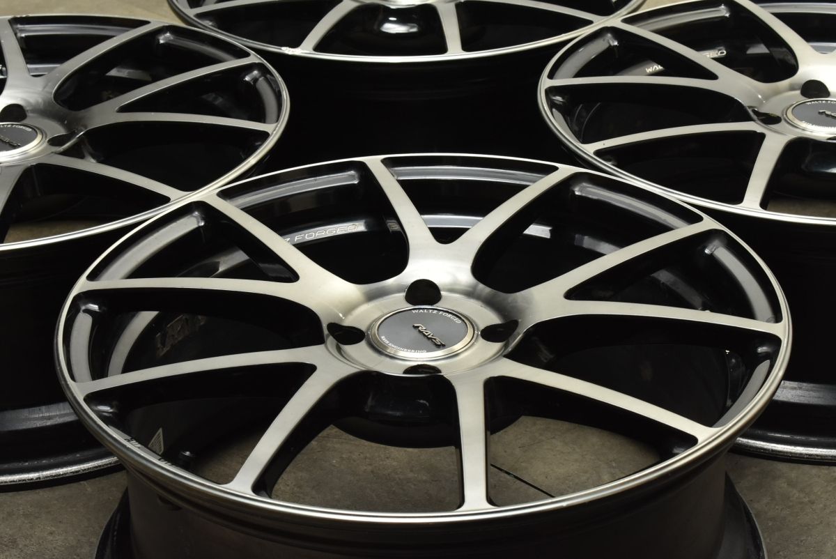 カスタム用に RAYS WALTZ FORGED S5 17in 7J 40 PCD100 4本セット ロードスター スイフト ヴィッツ ヤリス 交換用 レイズ