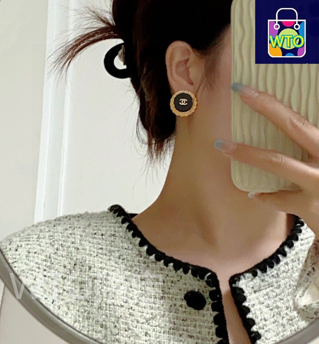 今日WTO】CHANEL ノンピアス イヤクリップ（ダブル C ロゴ