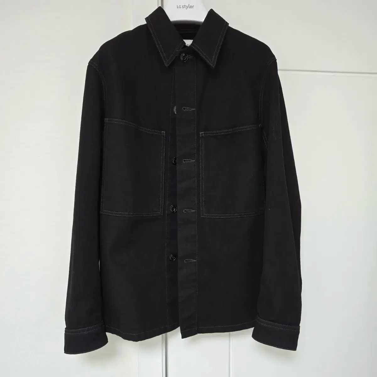 44 LEMAIRE ルメール デニム オーバーサイズシャツ 黒