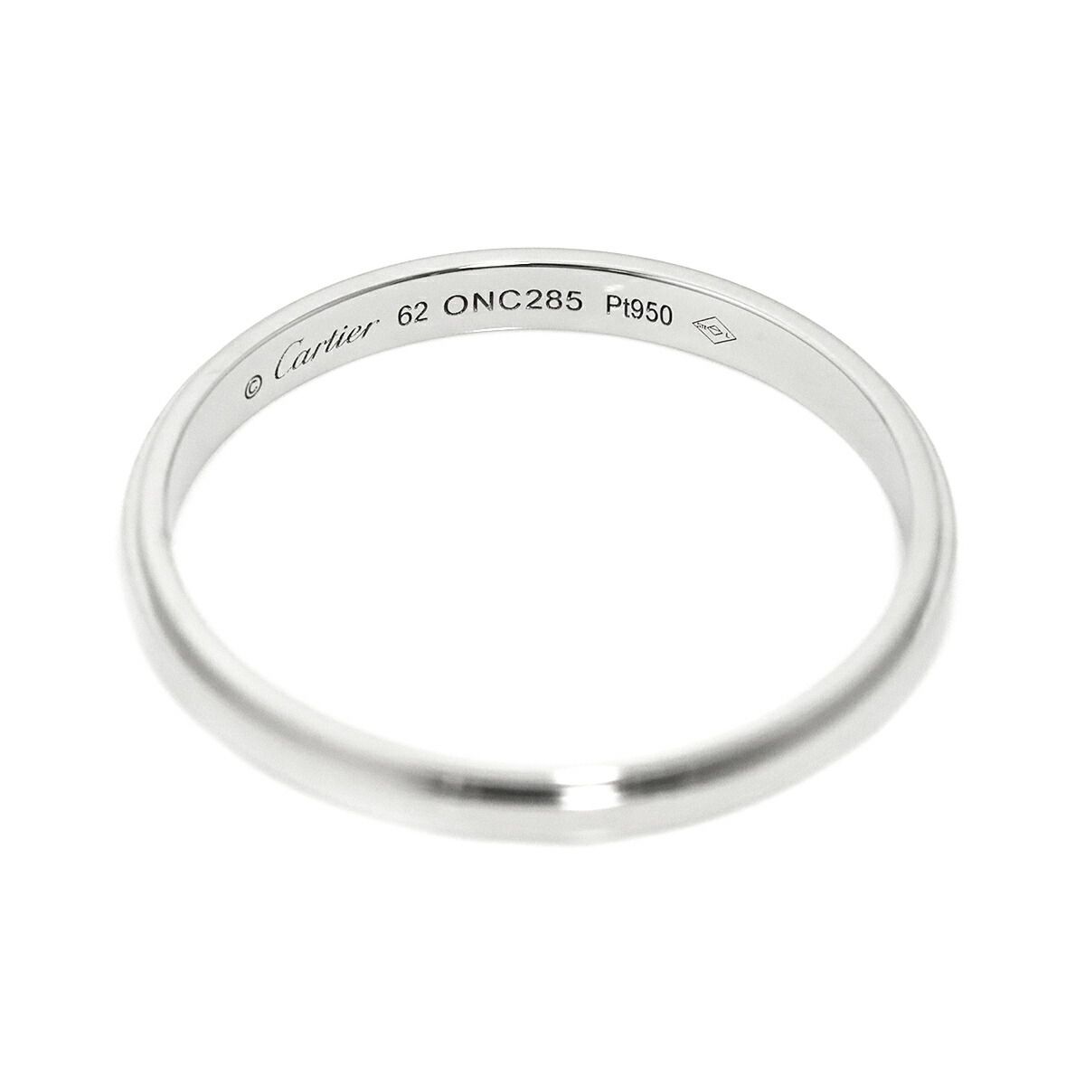 カルティエ Cartier ダムール #62 リング 幅2.5mm Pt プラチナ 指輪 d  
