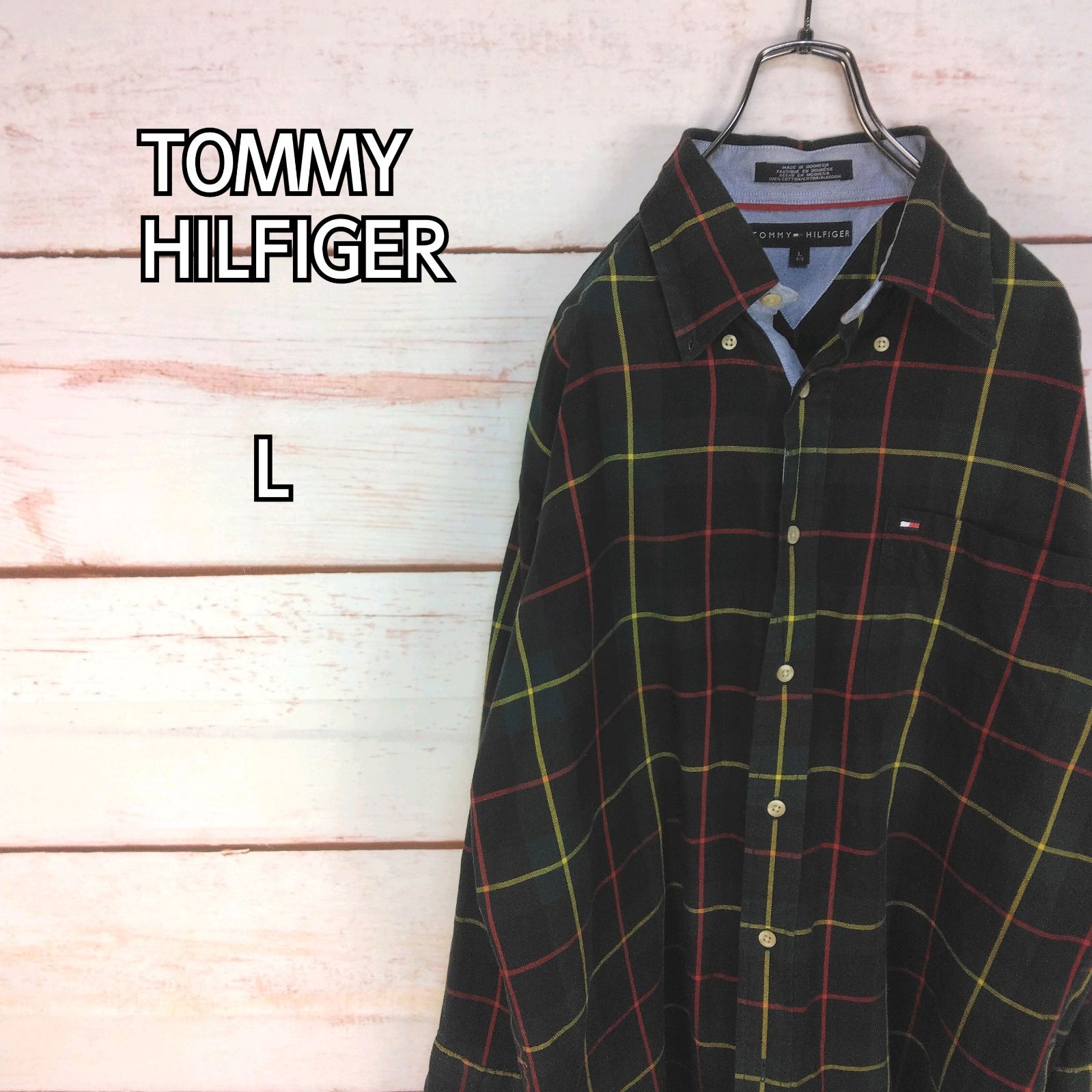 TOMMY HILFIGER トミーヒルフィガー 長袖ボタンダウンシャツ 七