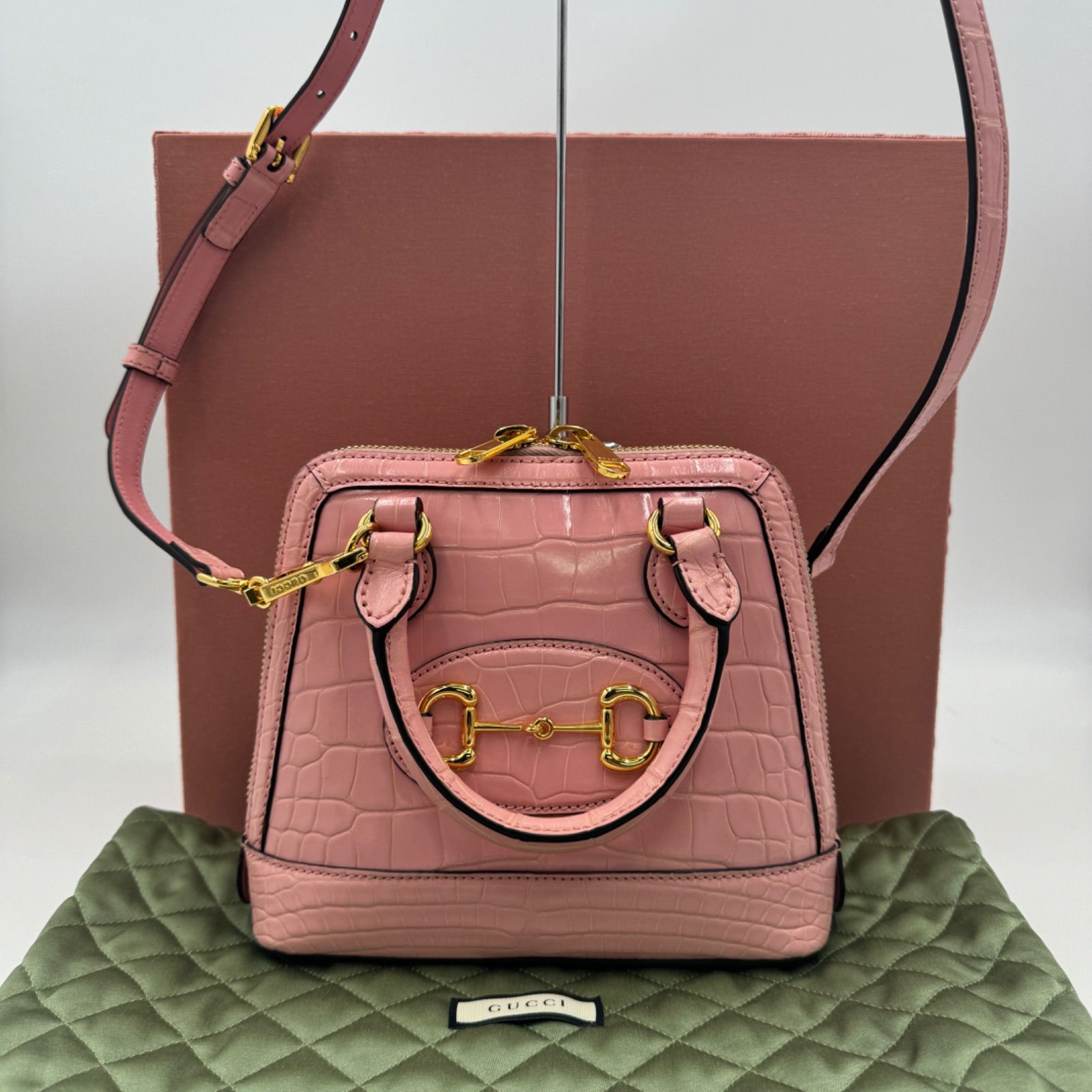 GUCCI Horsebit 1955 2way Croco ホースビット - メルカリ