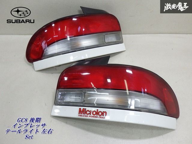 【状態 良好！ 極上品！】 SUBARU スバル 純正 GC8 インプレッサ WRX STI 後期 テールライト ランプ レンズ 左右 KOITO 220-20553 棚