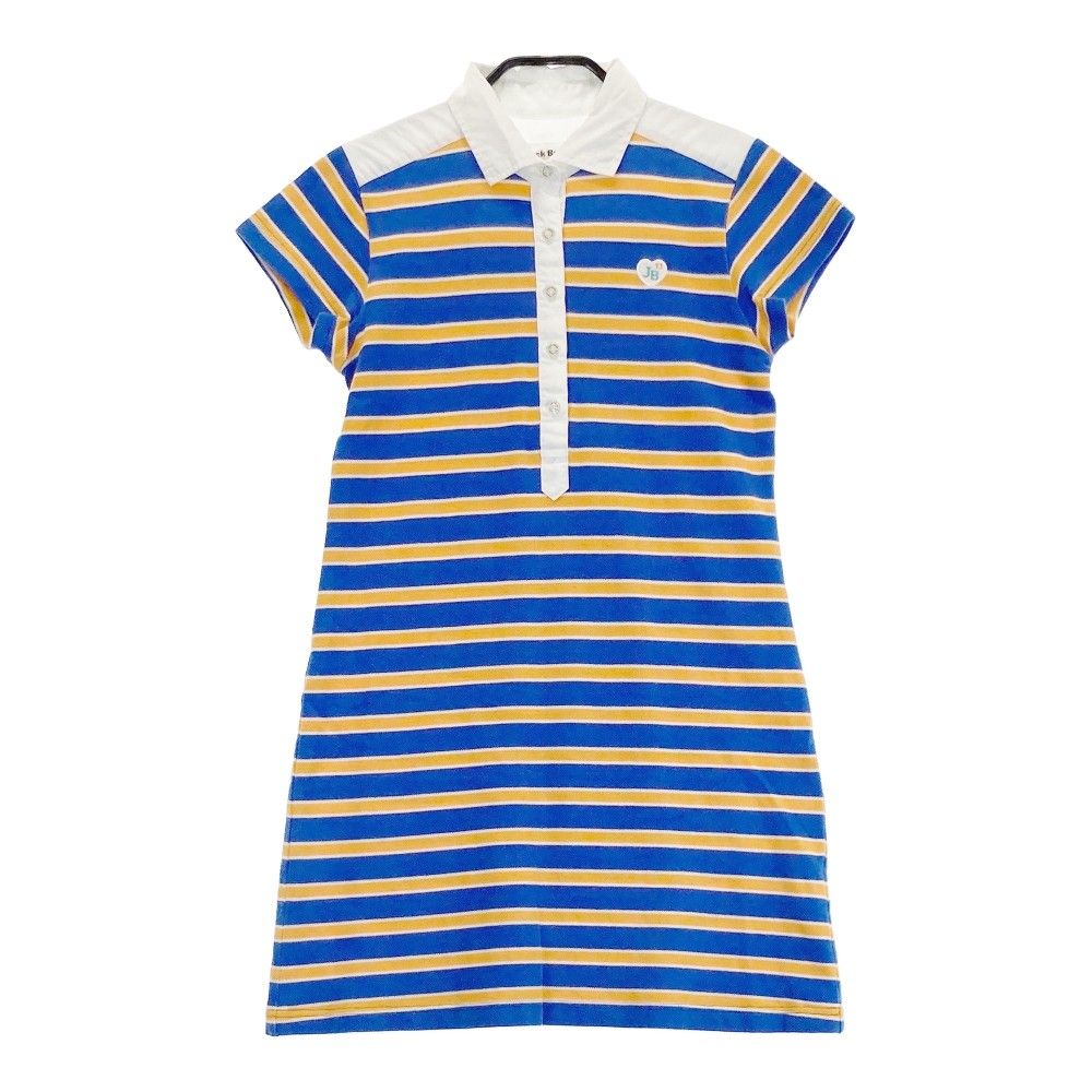 サイズ：0 JACK BUNNY ジャックバニー 半袖ワンピース ボーダー ブルー  