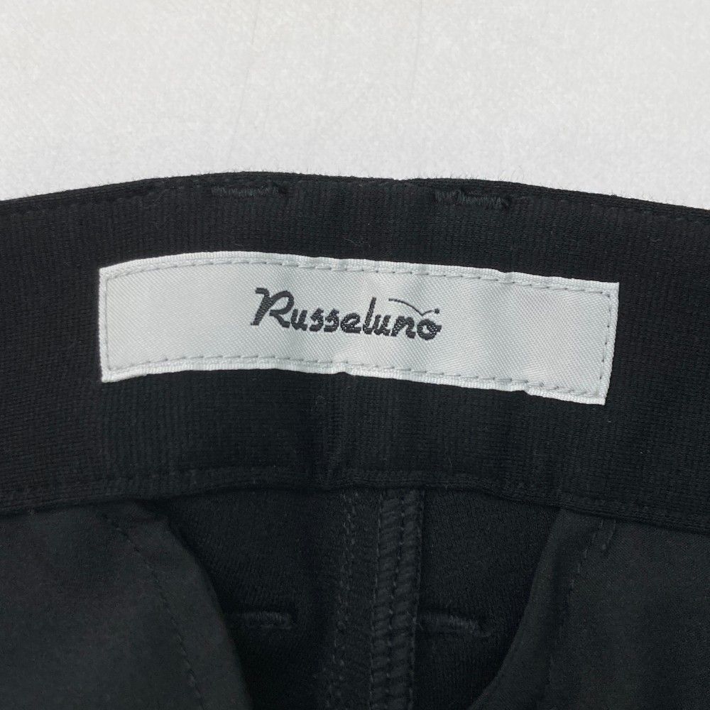 サイズ：5 RUSSELUNO ラッセルノ RS-1940701 ストレッチパンツ サイドライン ルチャ  ブラック系 [240101424811] ゴルフウェア メンズ ストスト サイズ：5 RUSSELUNO ラッセルノ RS-1940701 ストレッチパンツ