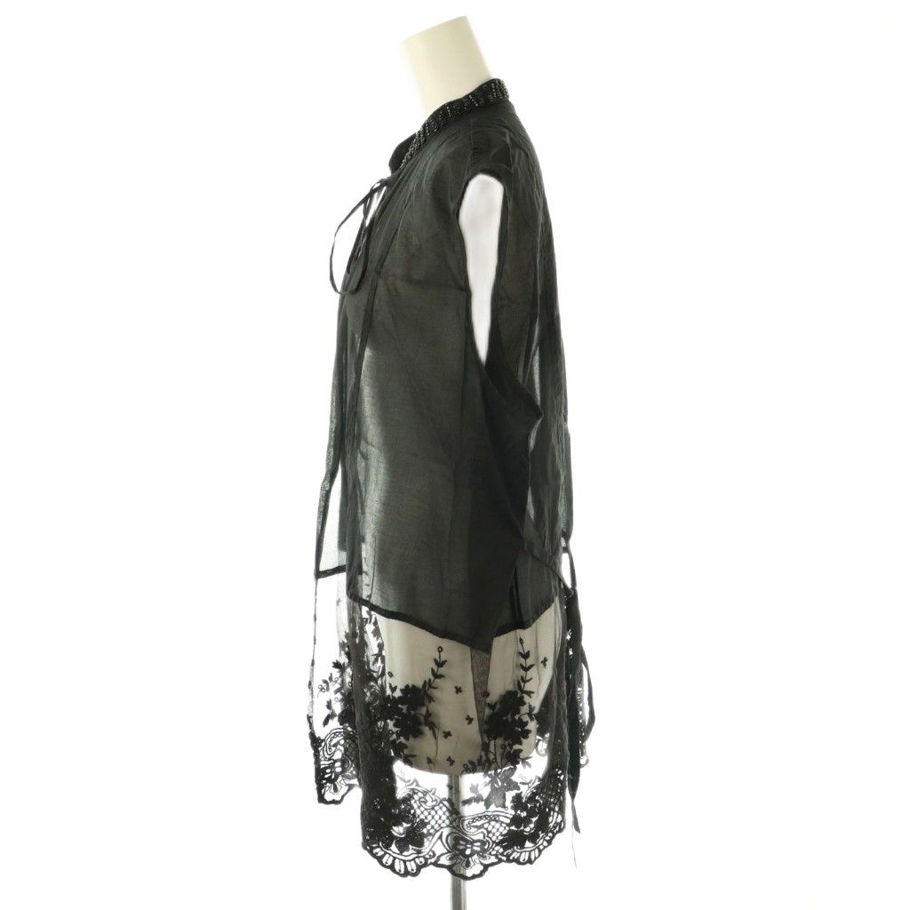 Curensology オーガンジービジューノースリーブブラウス Curensology（カレンソロジー）の「Curensology(カレンソロジー