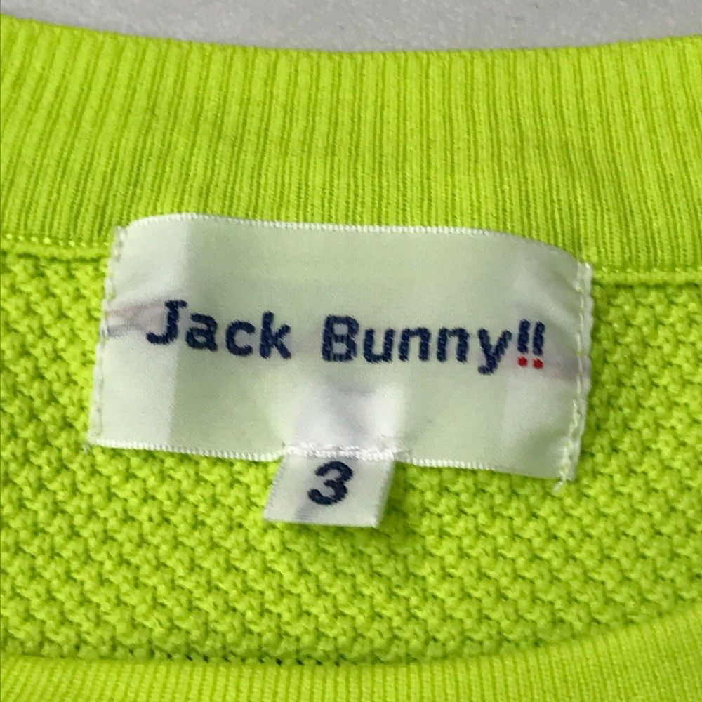 サイズ：3 JACK BUNNY ジャックバニー  長袖ニットセーター  グリーン系 [240101364421] ゴルフウェア メンズ ストスト サイズ：3 JACK BUNNY ジャックバニー 長袖ニットセーター