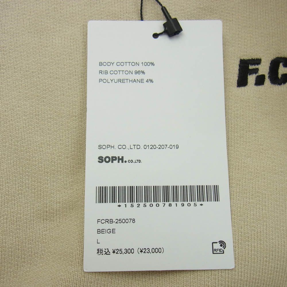 F.C.R.B. エフシーアールビー 25SS FCRB-250078 BIG LOGO CREWNECK
