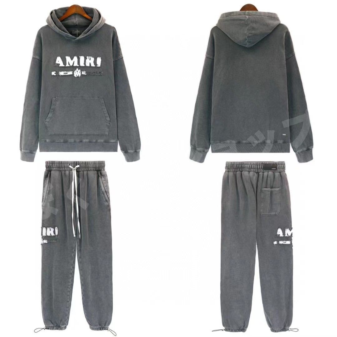 上下セット】AMIRI | アミリ パーカー セットアップ メンズ レディース パーカー 上下セット プルオーバー 男女兼用 カジュアル ストリート  グレー ピンク - メルカリ