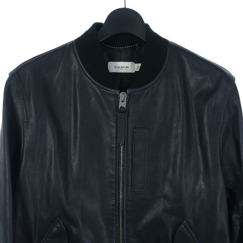 極美品COACH レザージャケット黒　シープスキン44(M) 極美品COACH レザージャケット黒 シープスキン44(M) 極美品COACH