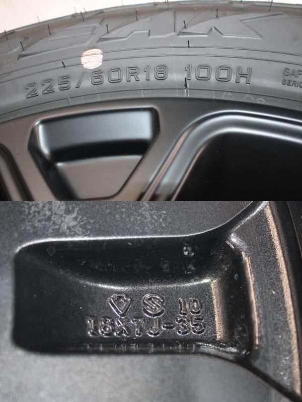 225/60R18 新車外し ダンロップ ハリアー 純正 中古 タイヤ rav4 RAV4