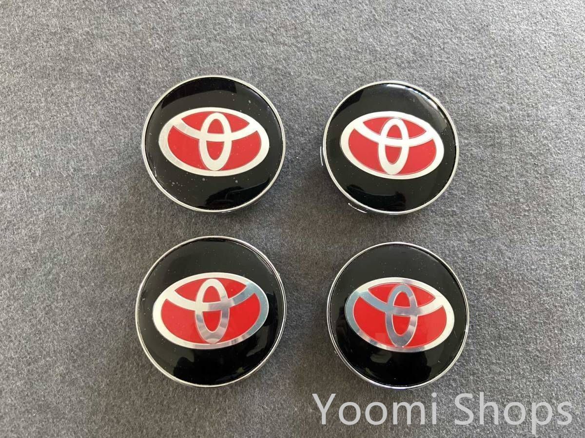 【新品未使用】トヨタ TOYOTA ホイールキャップ ホイール ハブキャップ センター キャップ保護 防塵 4個セット 外径60mm tup