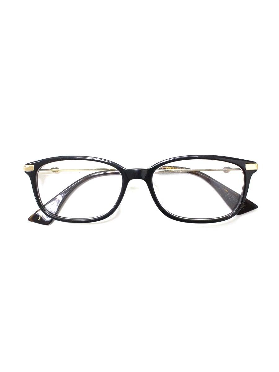 グッチ GG0112OA メガネ ブラック コンビフレーム フルリム スクエア  