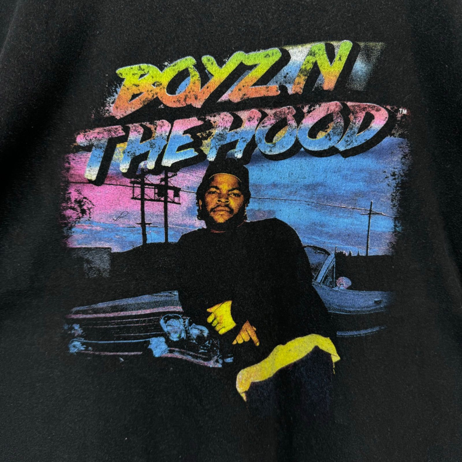 XL BOYZ N THE Hood ボーイズンザフッド アイスキューブ Tシャツ HIPHOP ヒップホップ 映画T ムービーT 古着