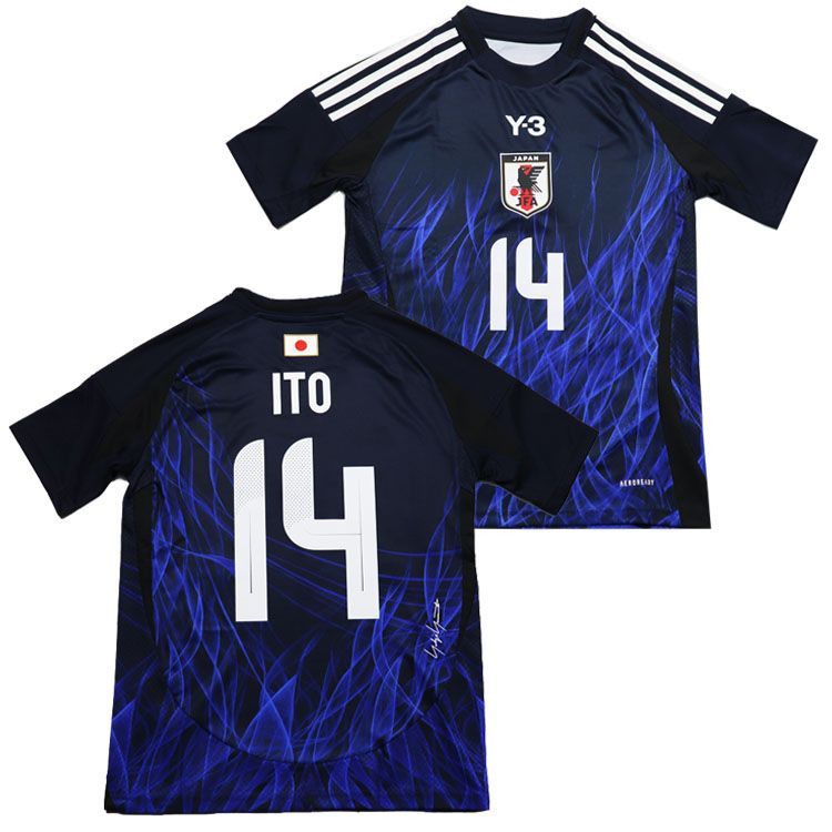 65%OFF【送料無料】 2024 サッカー日本代表 Y3 メルカリ - 伊東純也 ユニフォーム ホーム ウェア