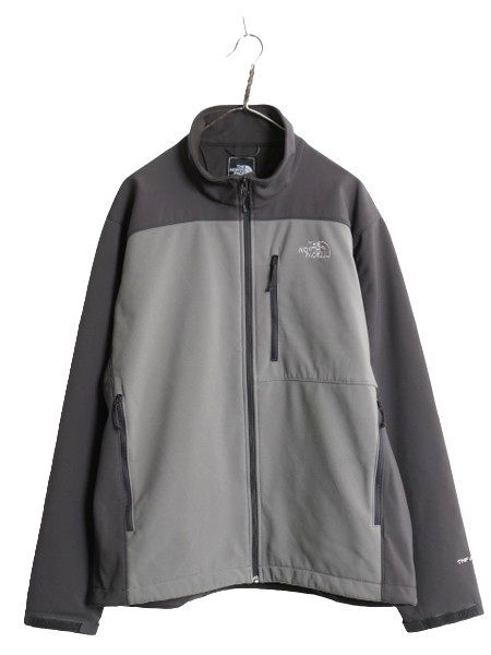 美品 ノースフェイス 中綿ジャケット 刺繍ロゴ ホワイト 白 グレー XL THE NORTH FACE ブルゾン アウター 国内未発売 FACE(ザ・ノース