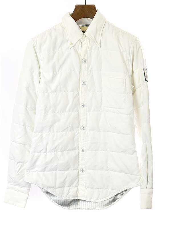 モンクレールガムブルー CAMICIA ダウンシャツ ジャケットホワイトサイズ0 MONCLER GAMME BLEU モンクレールガムブルー CAMICIA ダウンシャツ