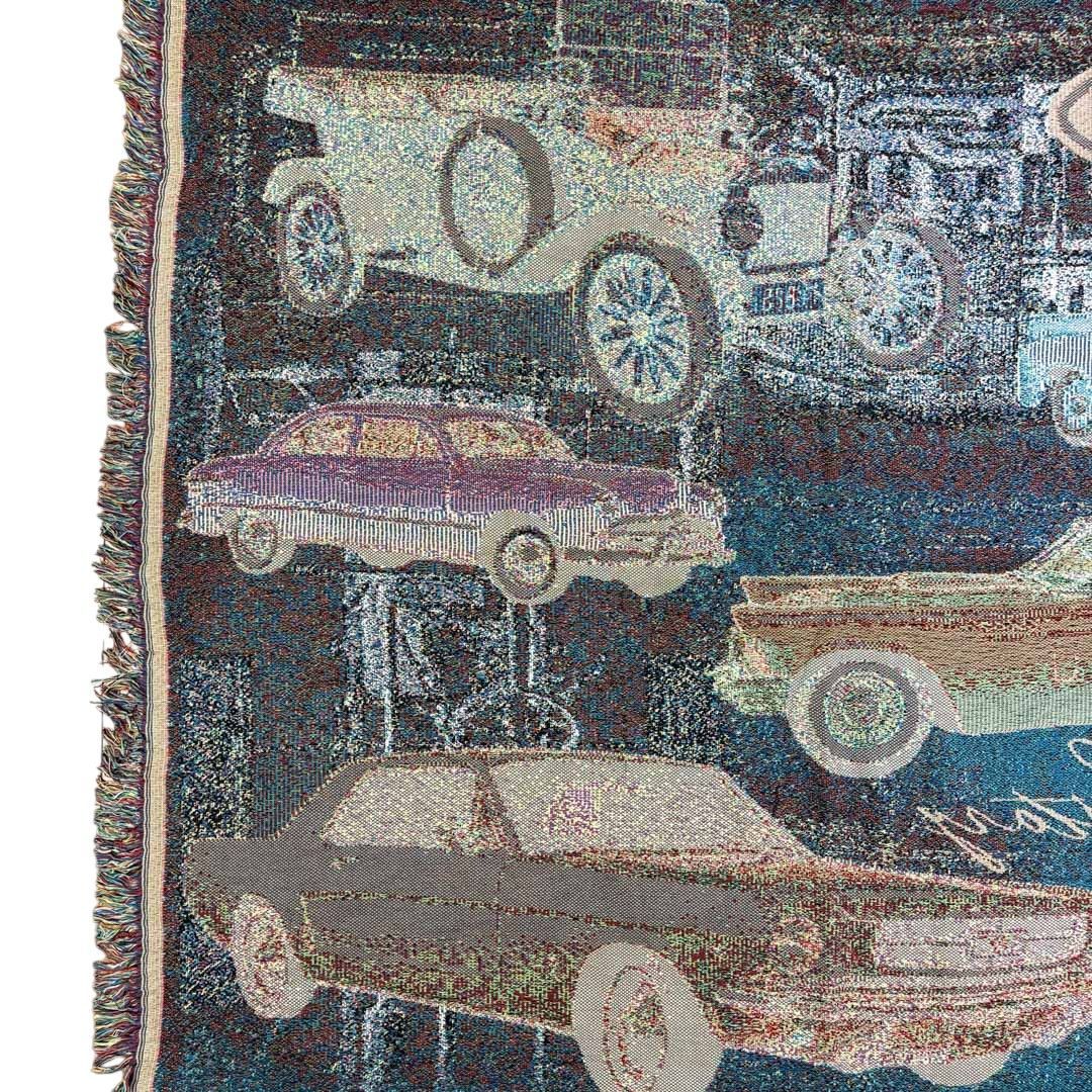 vintageラグ カーペット フォード 企業ロゴ レトロカー 1960 - メルカリ