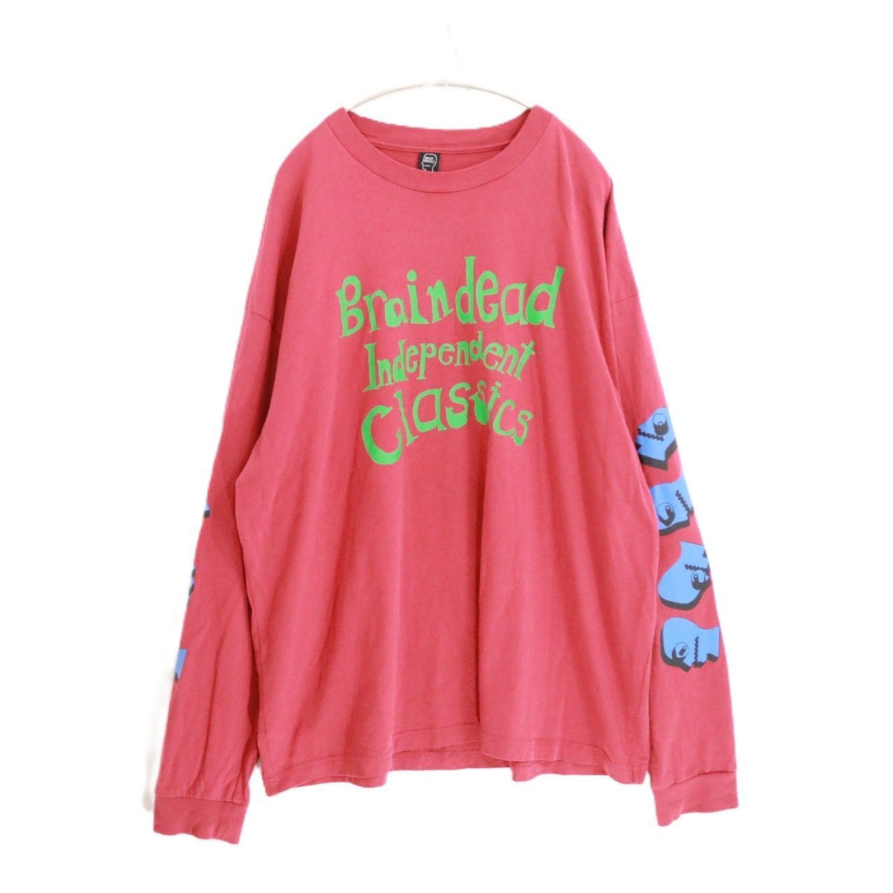 BRAIN DEAD★ブレインデッド 長袖 プリント ロングTシャツ BRAIN DEAD ブレインデッド Tシャツ 長袖 カットソー ロンT M