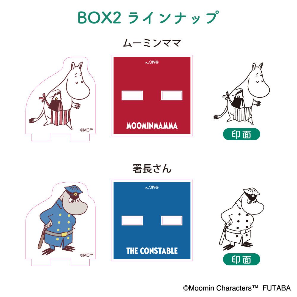 ムーミン80周年アクスタスタンプコレクションBOX2