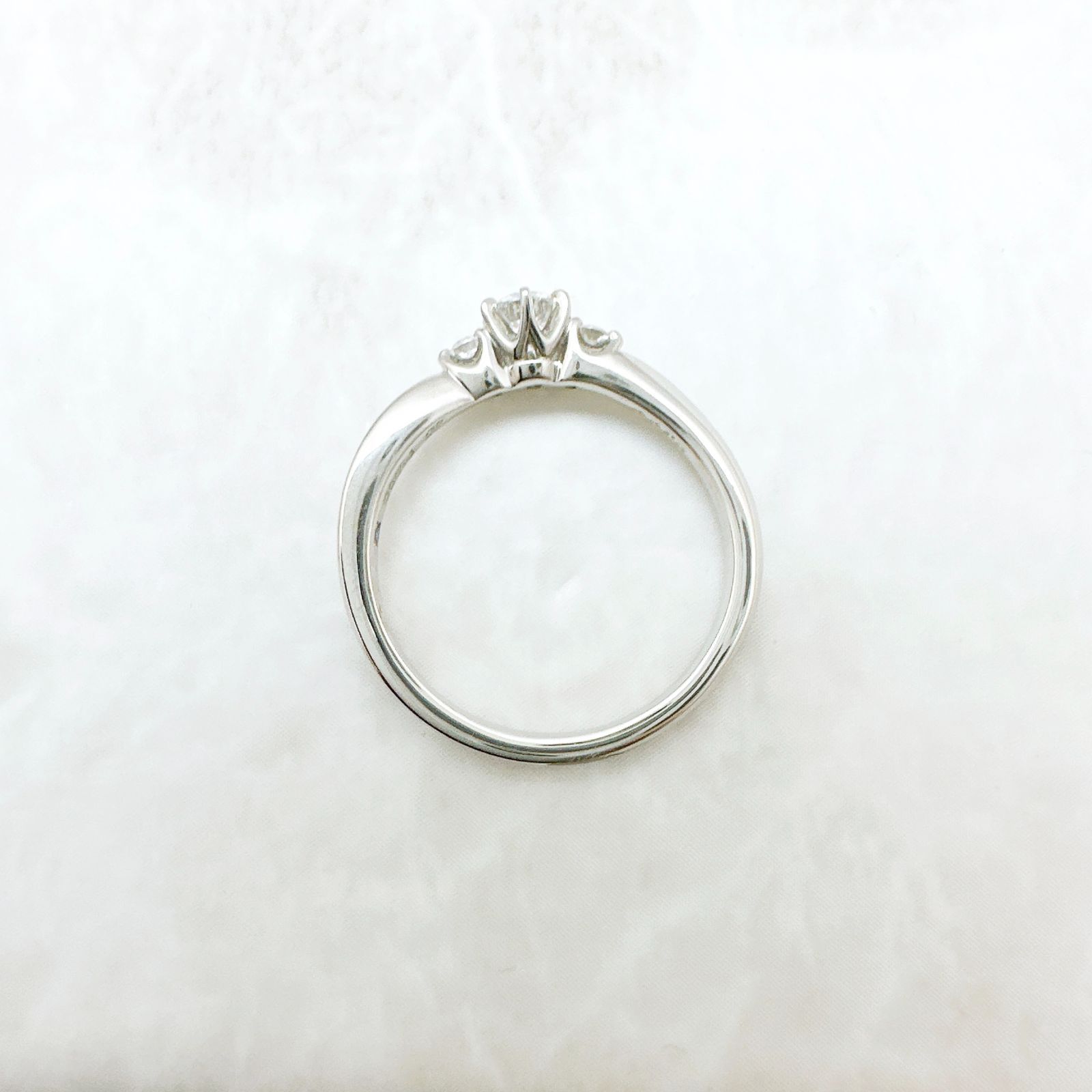 美品🌟4℃ ダイヤモンド 0.168ct (D-VS2-EX-MB) プラチナ リング 約8号 U - メルカリ