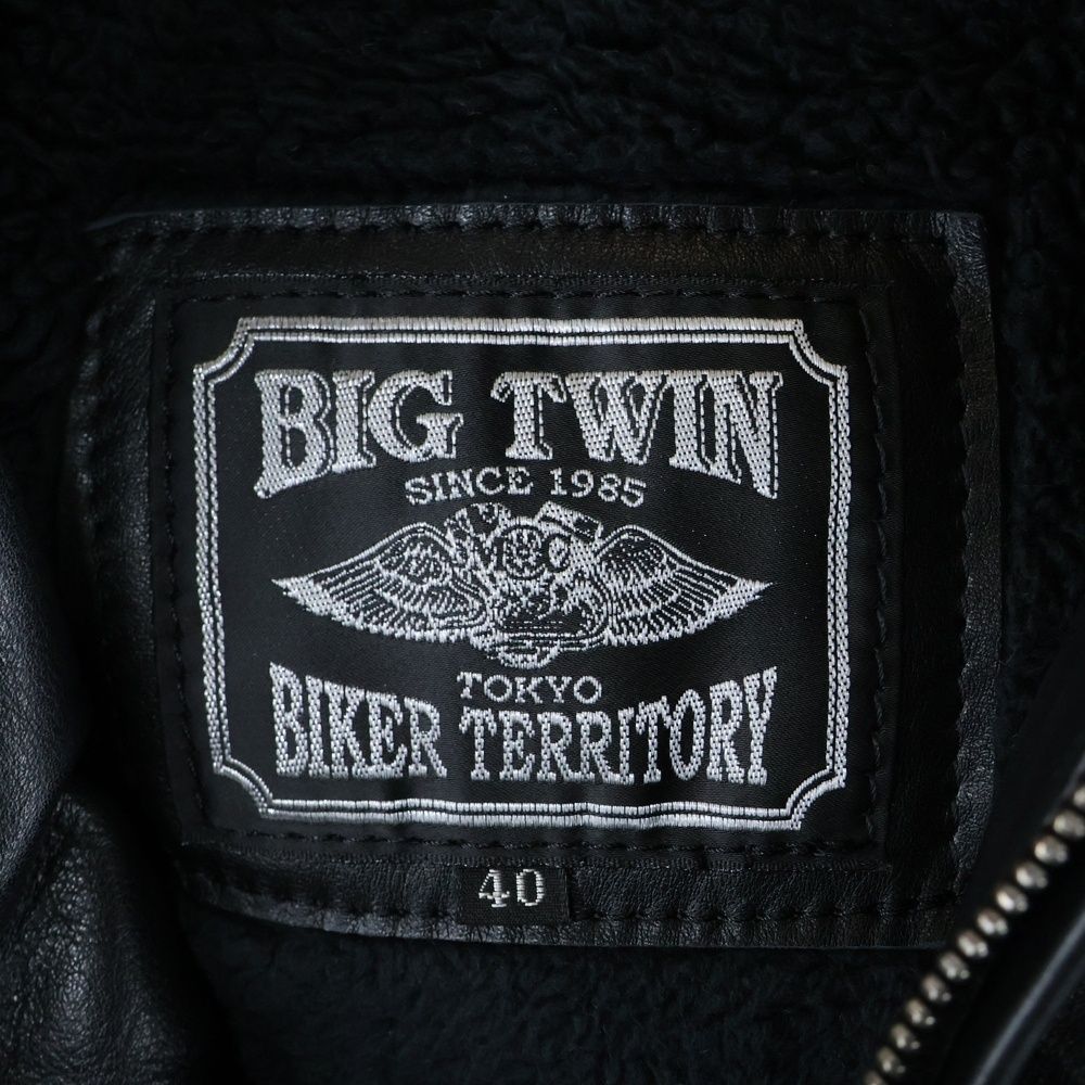 BIGTWIN (ビッグツイン) LEATHER JACKET クロスコンチョ レザー