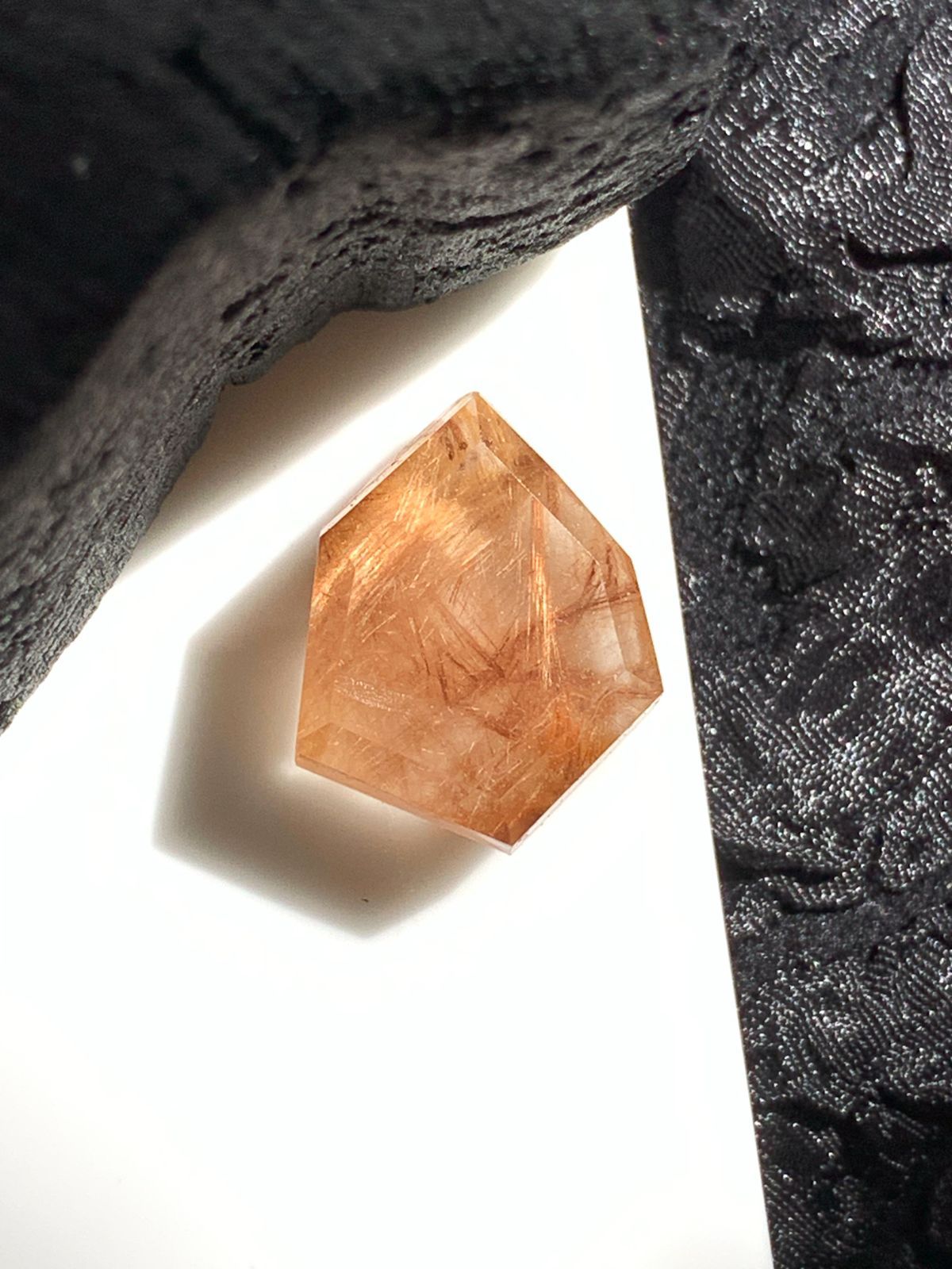 クリスタルクォーツ×ルチルクォーツ ダブレット ストーン ネックレス 両面ペンダント チャーム SV925シルバー １点もの 40 SIROKUMA-CORPORATION_COM