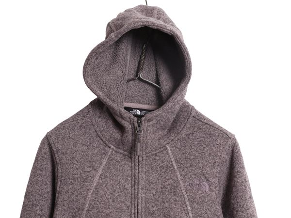 なクーポン配布中! US企画 ノースフェイス セーター フリース パーカー ジャケット レディース S | アウトドア ブルゾン フルジップ ハイネック ワンポイント