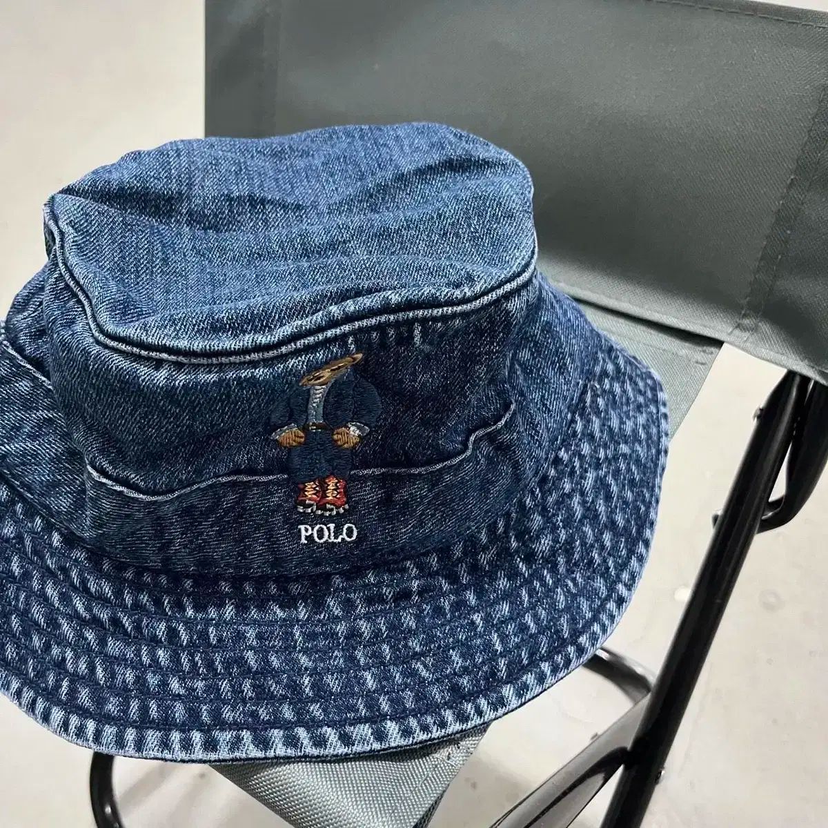【雷市場（ポンジャン）商品韓国直送】 POLO Ralph Lauren（ポロ） Ralph Lauren(ラルフローレン) ベア デニム バケットハット