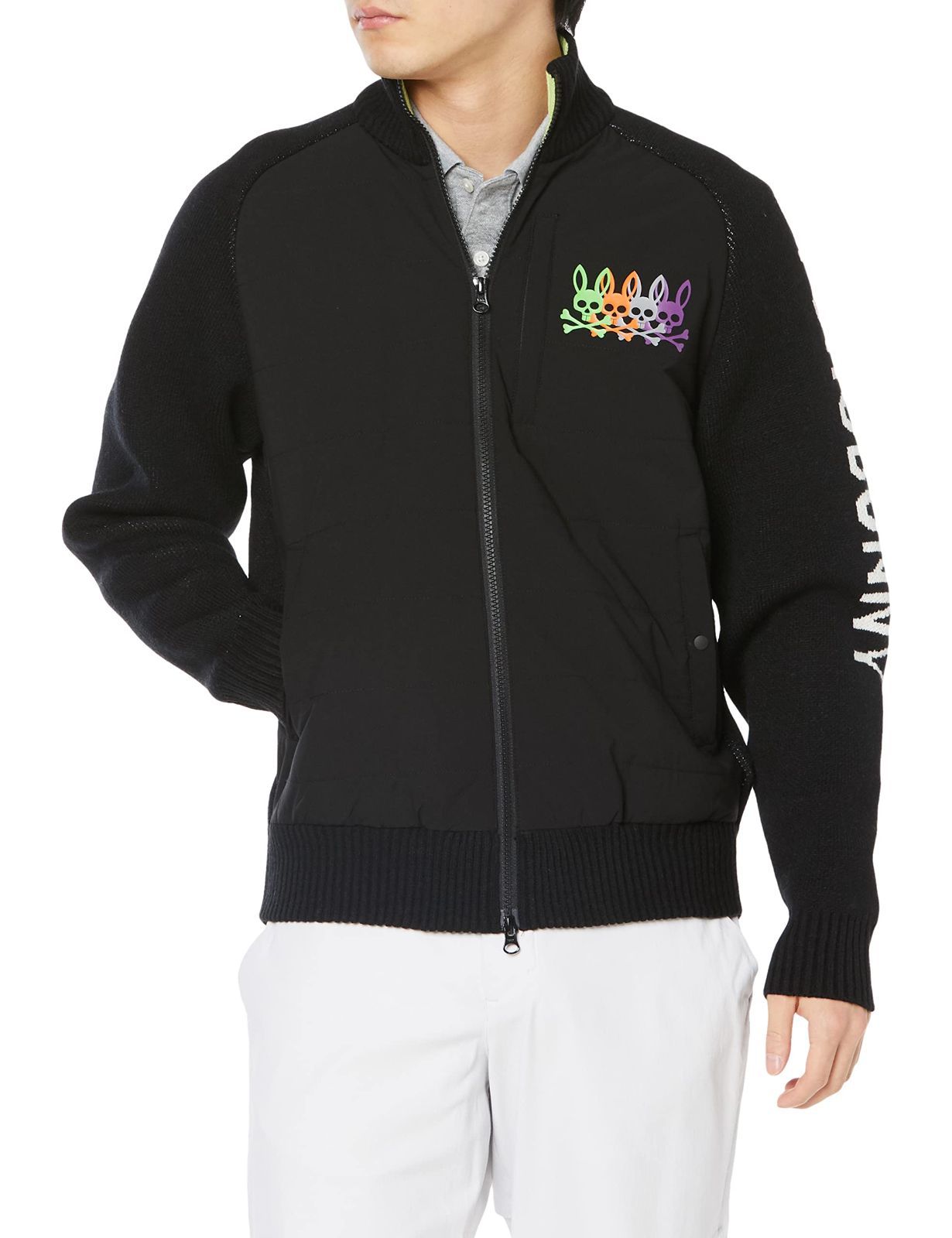 Size M_Color ブラック サイコバニー カーディガン ジップアップカーディガン メンズ 131861GF086 ブラック