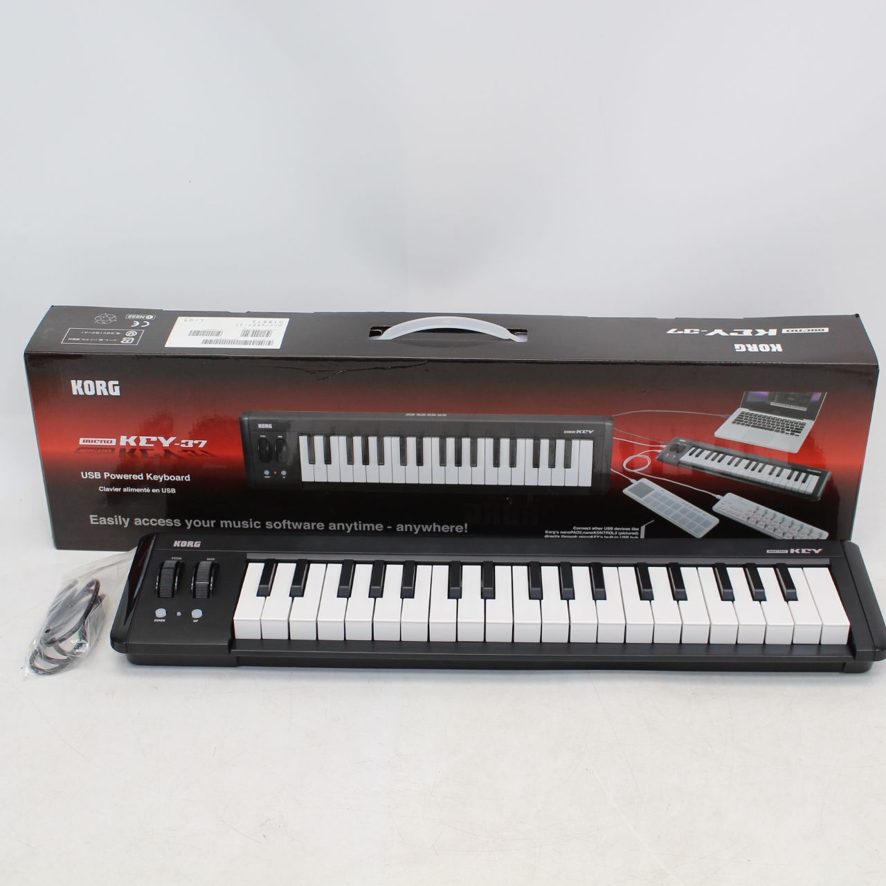 KORG microKEY 37鍵 キーボード Amazon | KORG USB MIDIキーボード microKEY-37 マイクロキー 37