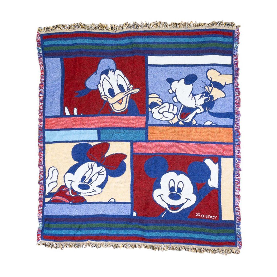 USA製 Disney、ミッキー、ミニー、vintageラグ カーペット 042