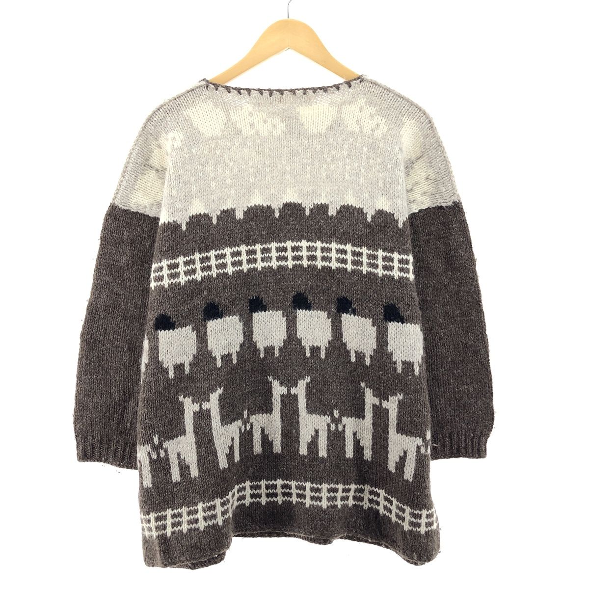 cotton 古着 Hopping Acnes Original By KELLY JOHNSON 総柄 ウールニット