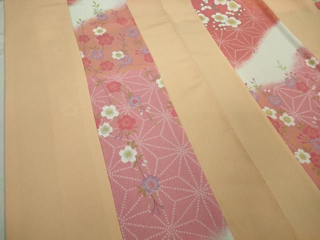 平和屋本店■極上　洗える最高級着物　＜英＞はなぶさ謹製　小紋　花間道　逸品　DZAB0855kh5 平和屋本店□極上 洗える最高級着物 ＜英＞はなぶさ謹製 小紋 花間道