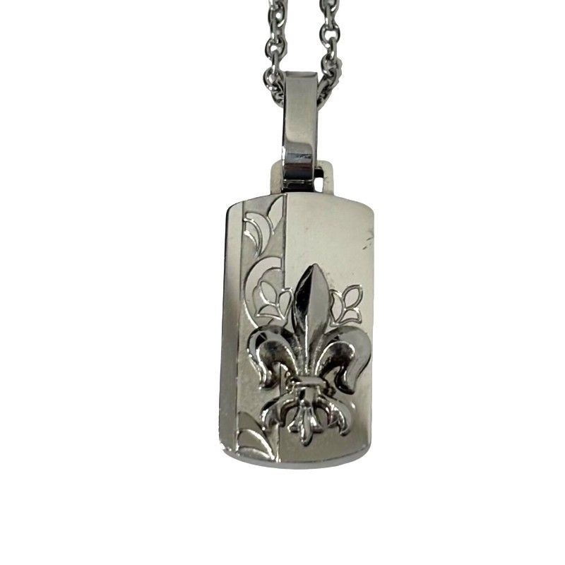 【DUB Collection】 ステンレスネックレス 【ユニセックス】 DUB Collection 再入荷なし 即納 ネックレス Side emblem stone