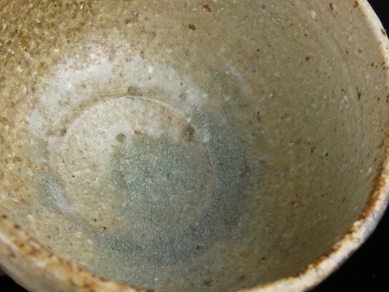 清宮】米山祐章 作「瀬戸伊賀茶碗」共箱 高さ 約8.5cm 幅 約12.7