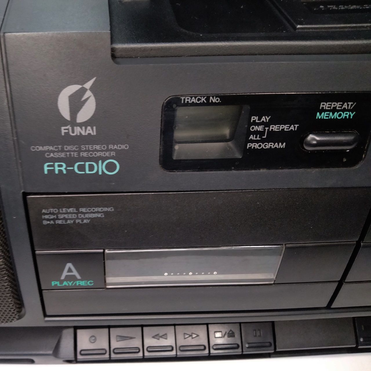 FUNAI FR-CD10 COMPACT DISC STEREO CASSETTE RECORDER CDステレオカセットテープレコーダー  CDラジカセ Wラジカセ CD AMラジオ FMラジオ 船井電機 昭和 レトロ - メルカリ