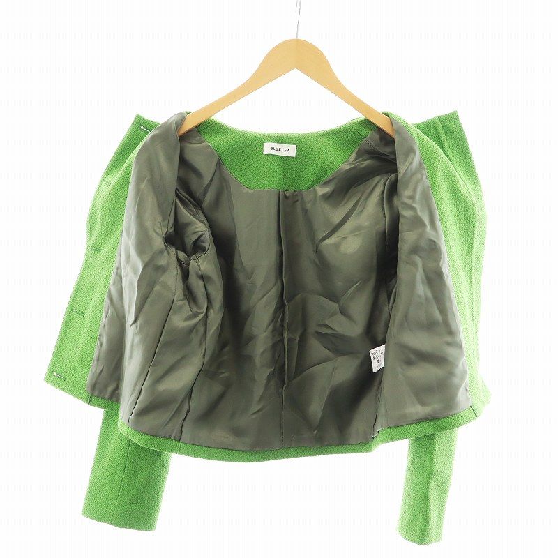 ブルレア BLUELEA ダブル ボタン ツイードジャケット Double button  