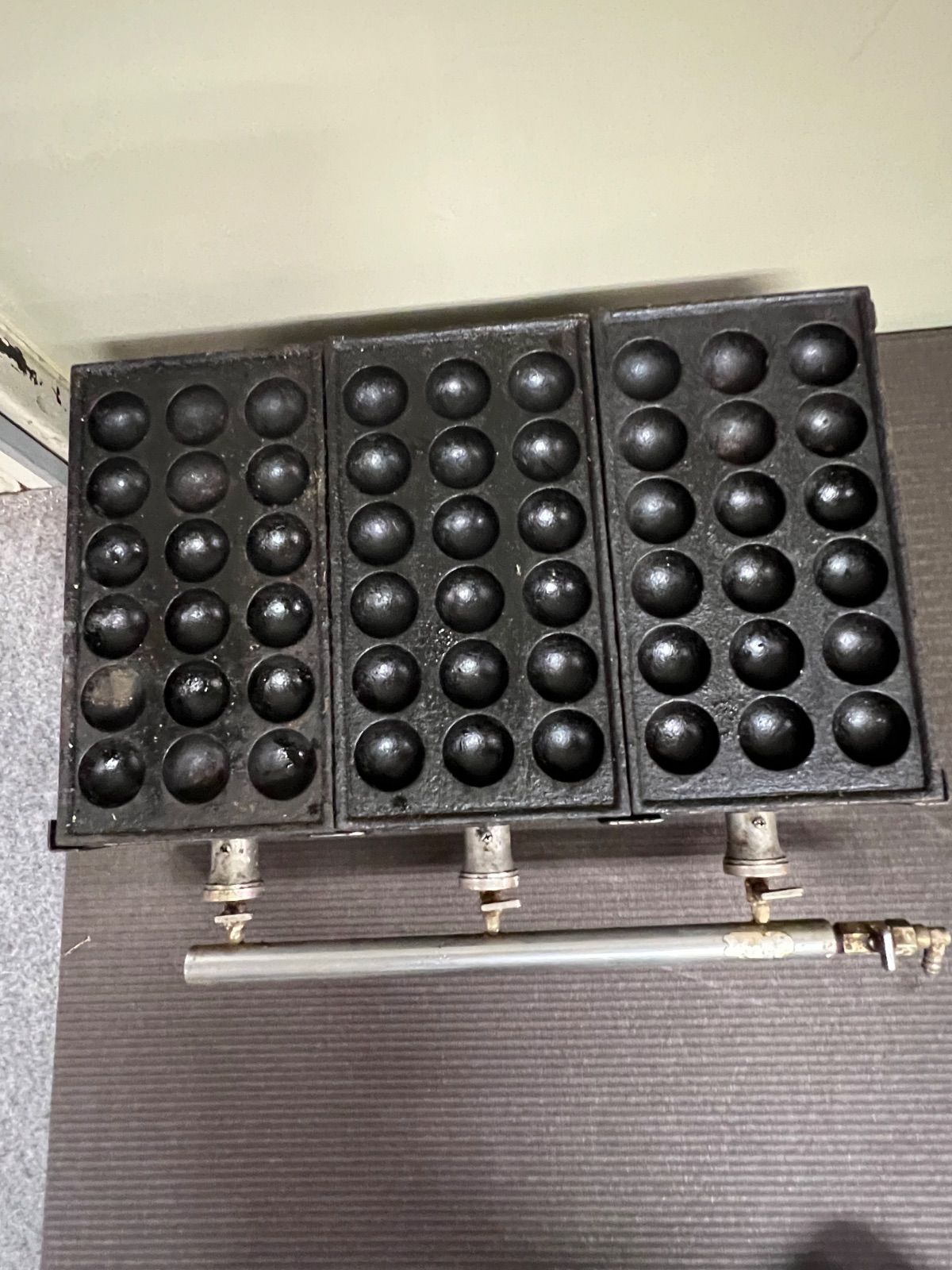 たこ焼き器 銅 ガス式たこ焼き器 5連セット プロパンガス B (18穴X5