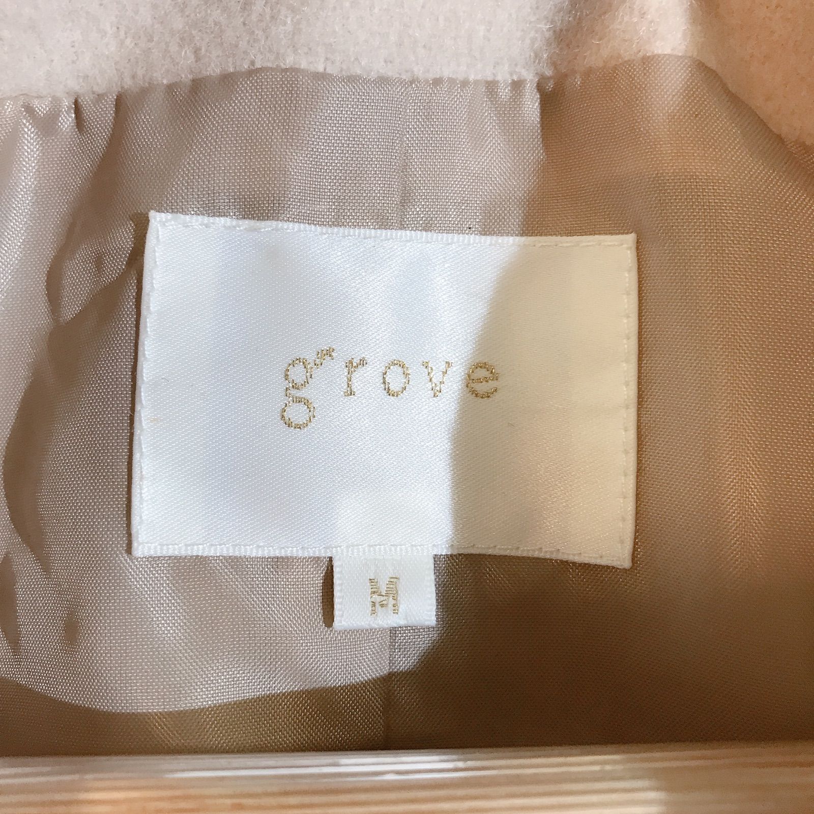 grove グローブ コート ベージュ アウター トップス レディース M