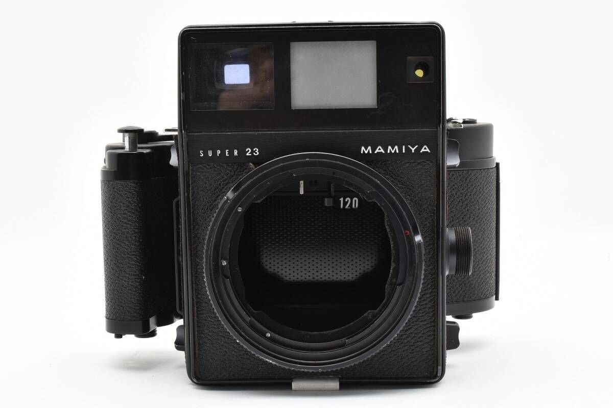 MAMIYA マミヤ SUPER 23 ブラック ボディ 6 X 9ロールフィルムホルダー120付き 0801