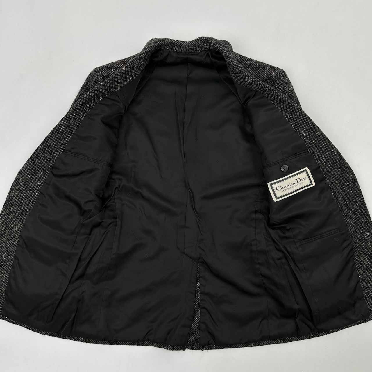 80s 90s ヴィンテージ Christian Dior MONSIEUR PRETA-A-PORTER ネップ 