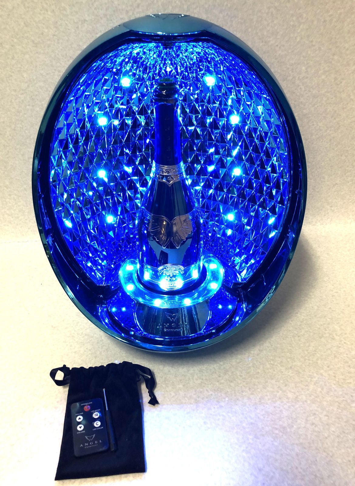 エンジェル エッグ ブルー 空瓶 シャンパン エンジェル空き瓶(水色