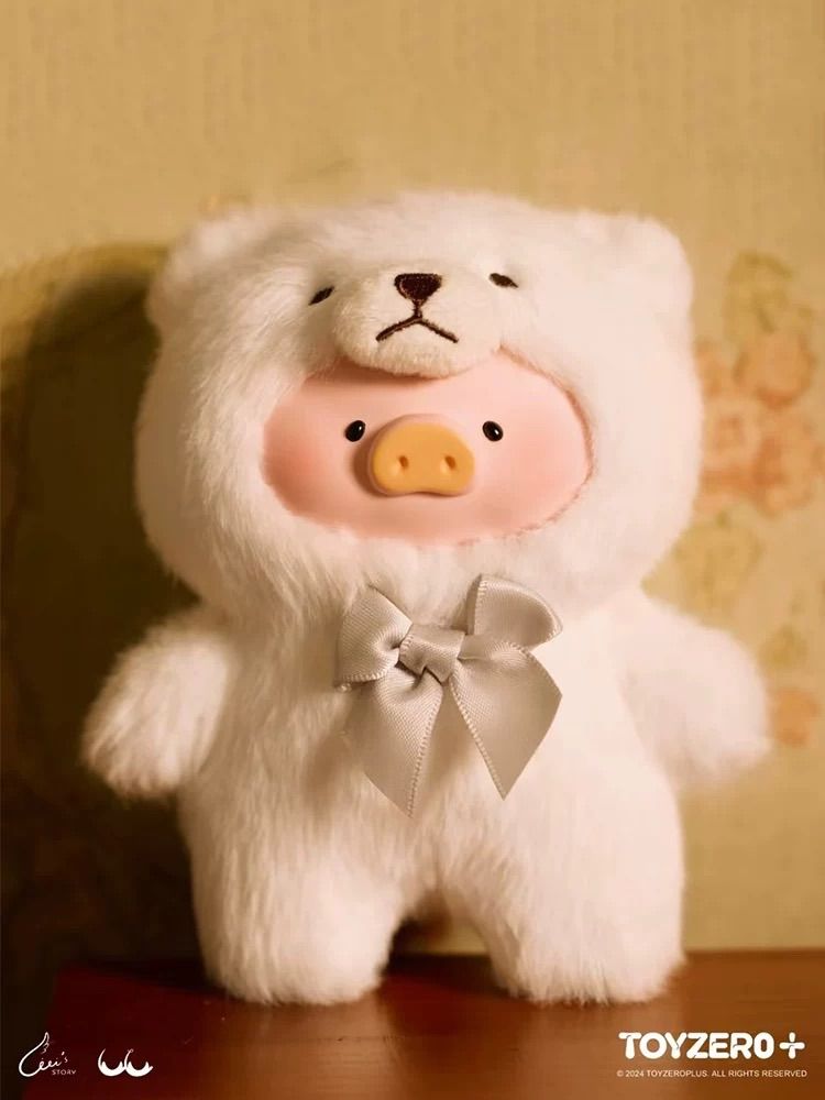 【開封済】Teddy LuLu Pig Season1 “かわいいテディの子豚” ふわふわ シリコン/ぬいぐるみペンダント キーホルダー・キーリング 置物 海外限定【モデル: 完美泰迪 デザイン要素：テディベアの