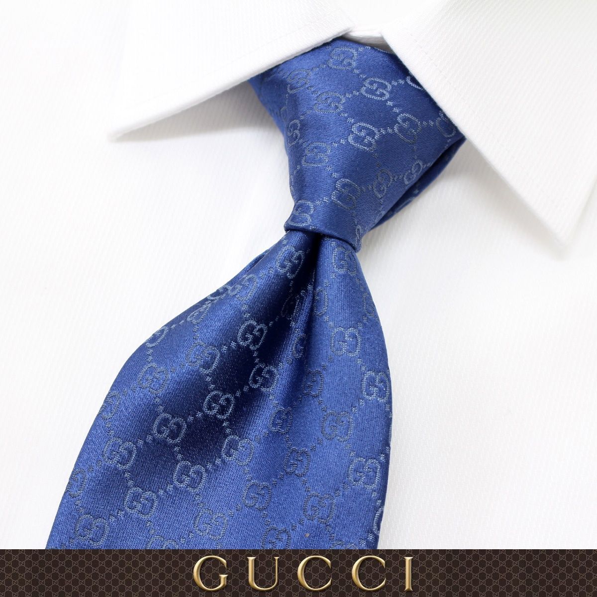 GUCCI グッチ シルク ネクタイ 152950 4B002 73 GUCCI 152950 4B002 4300 ブルー SILK ネクタイ - メルカリ