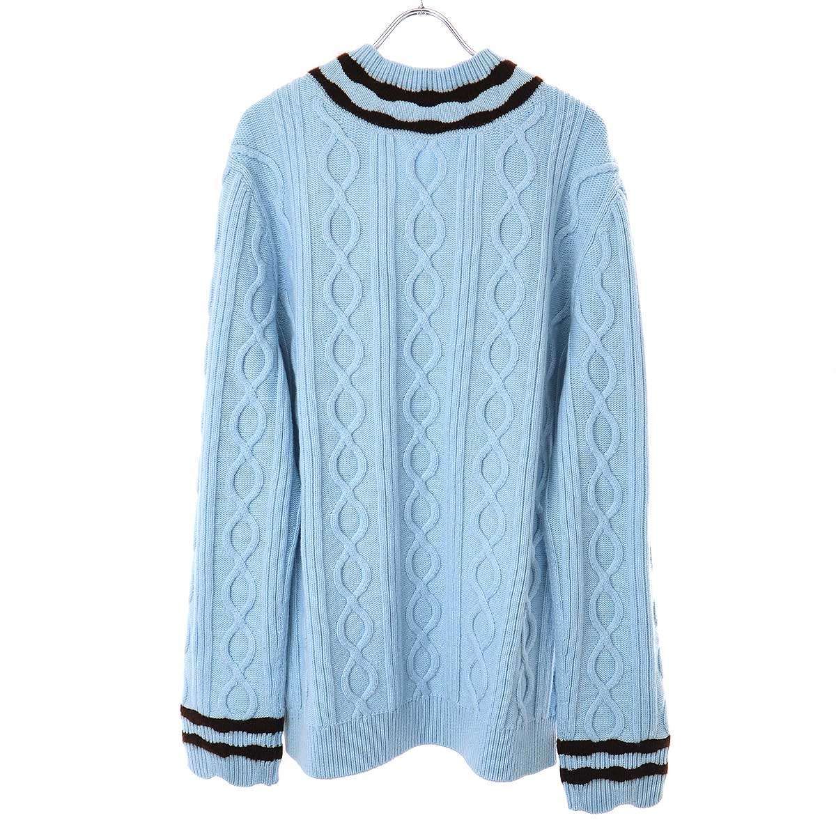 人気・24SS 新作★Louis Vuitton★プルオーバー LOUIS VUITTON ルイヴィトン 24SS ケーブルニットウールアンド