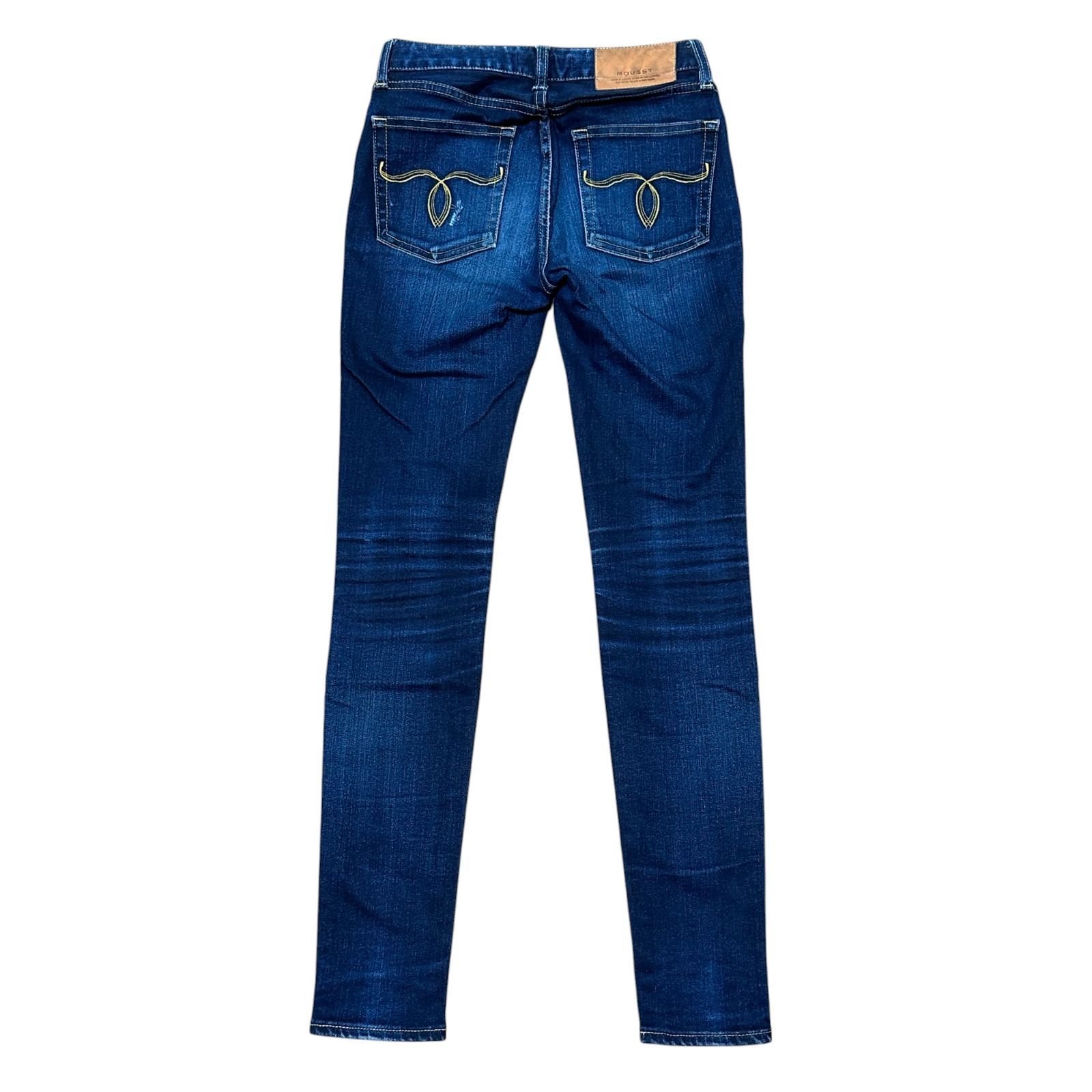 ★新品　moussy WF Rebirth SKINNY MOUSSY マウジー moussy WF Rebirth SKINNY （ブルー