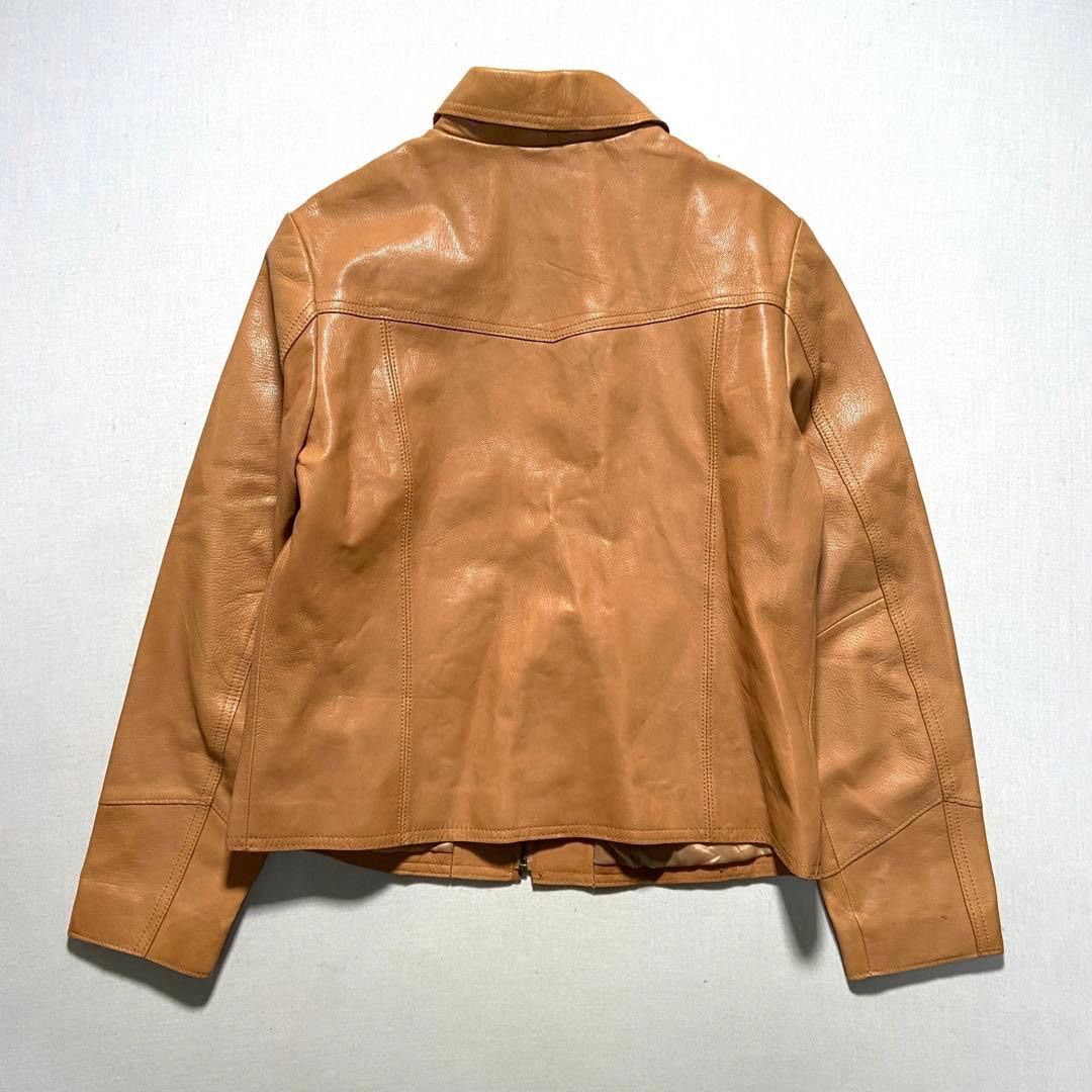 00s OLD GAP レザージャケット ベージュ キャメル 牛革 M
