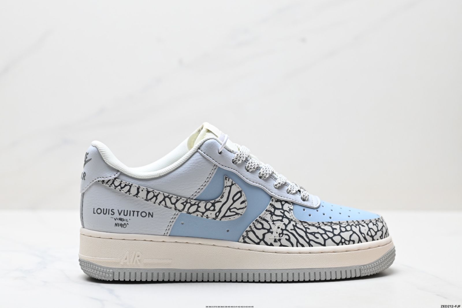 今日 NIKE AIR FORCE 1‘07 LV8 原型? 原型紙による正統ロートップエアフォースモデル 輸入向けチャンネル 全掌内蔵蜂窩クッション-WTO輸入4