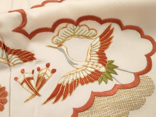 本日限りコメント必見【ゑり善】逸品☆高級　絽縮緬手刺繍　夏着物附下げ 正絹　美品 本日限りコメント必見【ゑり善】逸品☆高級 絽縮緬手刺繍 夏着物